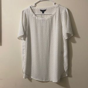 banana republic polkadot top